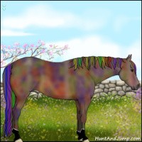 Horse Color:Gray Painted Nacre Bay