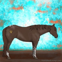 Horse Color:Liver Chestnut Tobiano 