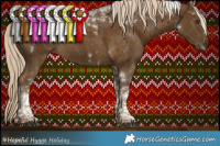 Horse Color:Chocolate Palomino Mushroom Tobiano 