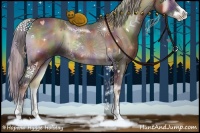Horse Color:Nacre Silver Bay Onyx Sabino