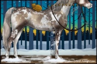 Horse Color:White Spotted Silver Blue Onyx 