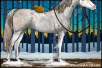 Horse Color:Chocolate Palomino Ice Pearl Dun Sabino