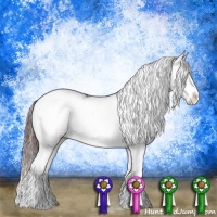 Horse Color:Chocolate Blue Onyx Ice Sabino 