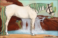 Horse Color:Painted Buckskin Roan Pearl