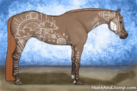 Horse Color:Liver Red Dun Rabicano 