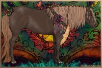 Horse Color:Liver Chestnut Rabicano 