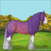 Horse Color:Watercolor Liver Chestnut Sabino Splash