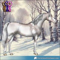 Horse Color:Platinum White Spotted Liver Red Onyx Pearl Mushroom