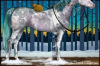 Horse Color:Painted Watercolor White Spotted Brown Ice Dun