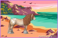 Horse Color:Buckskin Pearl Sabino Blanket 