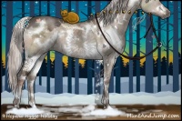Horse Color:White Spotted Silver Brown Ice Dun 