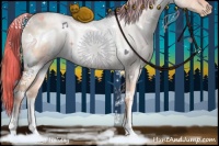 Horse Color:Watercolor Plaid  White Spotted Liver Red Dun Pearl Rabicano 