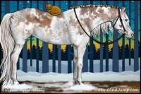 Horse Color:White Spotted Silver Brown Ice Splash 