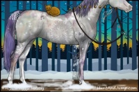 Horse Color:Watercolor Plaid  White Spotted Brown Pearl Dun Sabino 