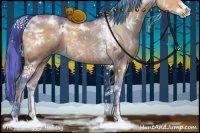 Horse Color:Painted Watercolor White Spotted Brown Dun Sabino Rabicano
