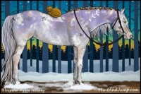 Horse Color:Painted Plaid White Spotted Gold Cream Champagne Onyx