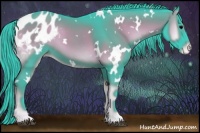 Horse Color:Watercolor White Spotted Smoky Blue Onyx Appaloosa 