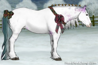Horse Color:Watercolor Brown Onyx Sabino Appaloosa 