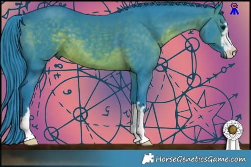 Horse Color:Watercolor Brown Mushroom 