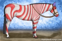 Horse Color:Bay Roan Tobiano 