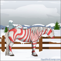 Horse Color:Silver Blue Roan Pearl Tobiano Frame 