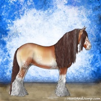 Horse Color:White Spotted Chocolate Bay Onyx