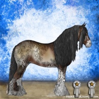 Horse Color:White Spotted Liver Red Onyx Ice 