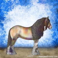 Horse Color:Nacre Liver Red Onyx 