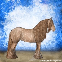 Horse Color:Gold Champagne Pearl Rabicano and Liver Chestnut Pearl Rabicano