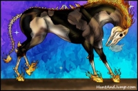 Horse Color:Void Liver Red Onyx Tobiano 
