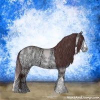 Horse Color:Chocolate Bay Chinchilla Ice Onyx