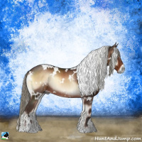 Horse Color:White Spotted Liver Red Onyx Mushroom Rabicano