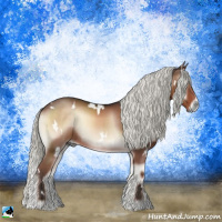 Horse Color:White Spotted Liver Red Onyx Mushroom Rabicano