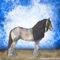 Horse Color:Nacre Blue Onyx Ice Sabino 