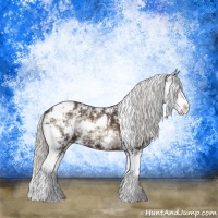 Horse Color:Silver Brown Ice Onyx Sabino
