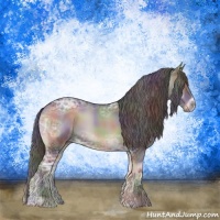 Horse Color:Nacre Blue Onyx Ice Sabino