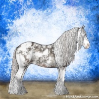Horse Color:Silver Blue Onyx Ice Sabino 