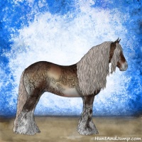 Horse Color:Silver Brown Ice Onyx Sabino