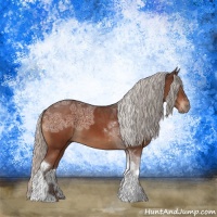 Horse Color:Silver Brown Ice Tobiano Rabicano