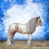 Horse Color:Silver Brown Ice Tobiano Rabicano