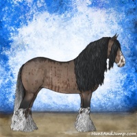 Horse Color:Brown Dun Mushroom Splash Rabicano Brindle 