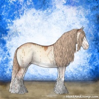 Horse Color:Gold Champagne Onyx Sabino Splash Rabicano Brindle 