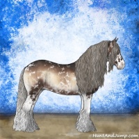Horse Color:Liver Red Onyx Mushroom Sabino Rabicano Brindle 