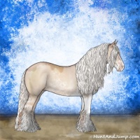 Horse Color:Gold Champagne Dun Mushroom Sabino Rabicano