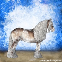 Horse Color:Liver Red Onyx Mushroom Sabino Rabicano Brindle 