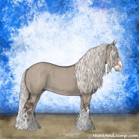Horse Color:Liver Red Dun Mushroom Sabino Splash Brindle