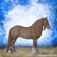 Horse Color:Liver Red Dun Sabino Rabicano Brindle 