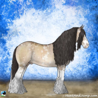 Horse Color:Sable Champagne Dun Sabino Splash Brindle