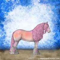 Horse Color:Watercolor White Spotted Blue Onyx Rabicano 