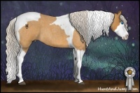 Horse Color:Silver Buckskin Roan Splash Tobiano 